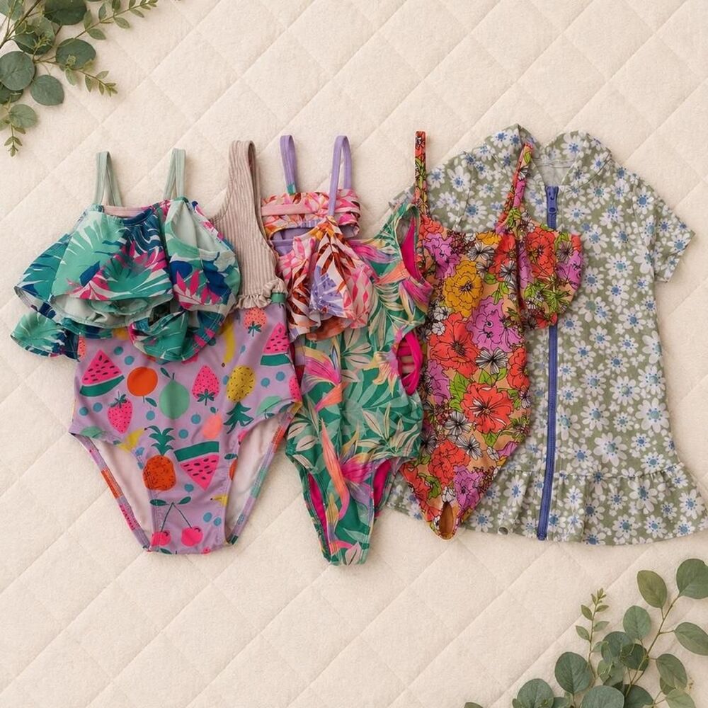 Girls Size 4 swimsuit bundle
